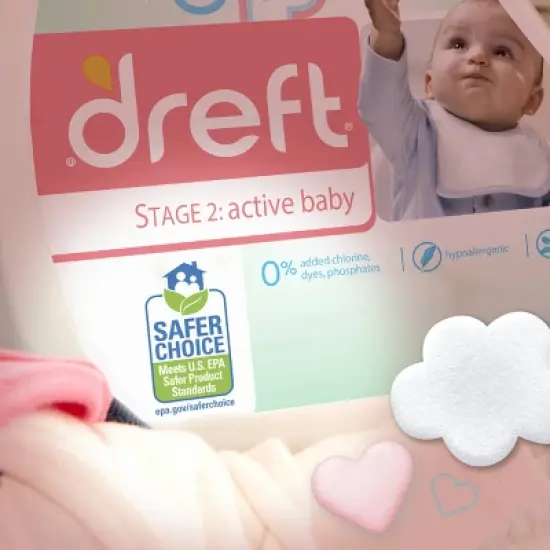 Dreft Active Baby Liquid Laundry Detergent - 65 fl oz image {5}