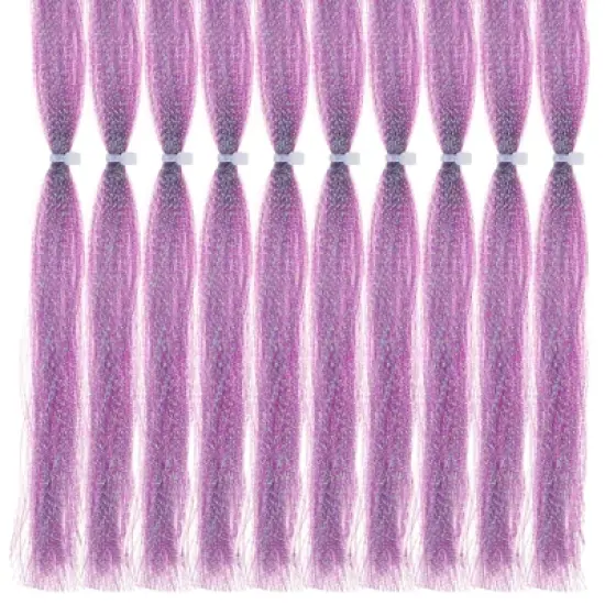 Unique Bargains Holographic Dry Flies Thread Tying Supplies Flash Fly Fishing Line 10 Pcs image {16}