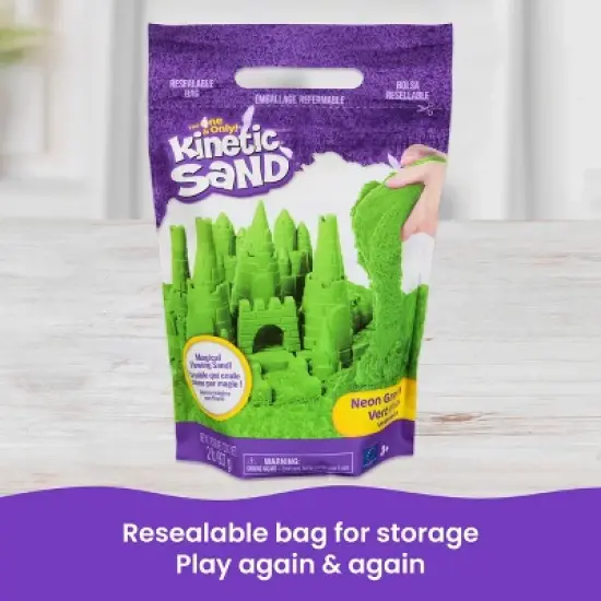 Kinetic Sand 2lb Green Play Sand image {8}