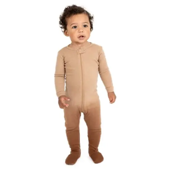 Leveret Kids Footed Cotton Tie Dye Pajama image {3}