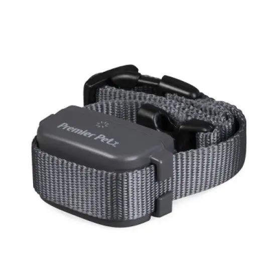 Premier Pet Rechargeable Bark Adjustable Collar - Black image {1}