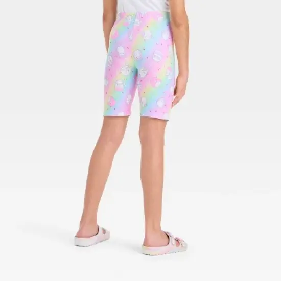 Girls' Squishmallows Bike Shorts Pastel Purple image {1}