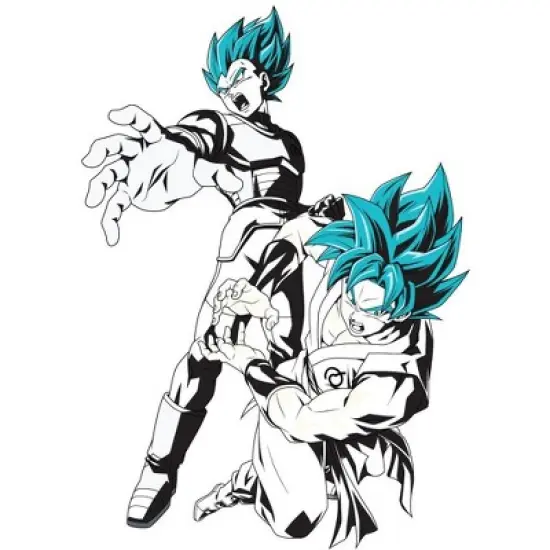 Dragon Ball Super Goku Vegeta Anime Men's White T-Shirt image {1}