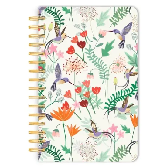 BrownTrout Hummingbirds Compact Wire Journal with Foil Stamped Cover image {3}