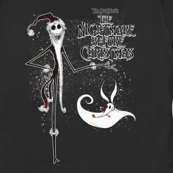 Women's The Nightmare Before Christmas Jack Skellington Sandy Claws Logo T-Shirt image {1}