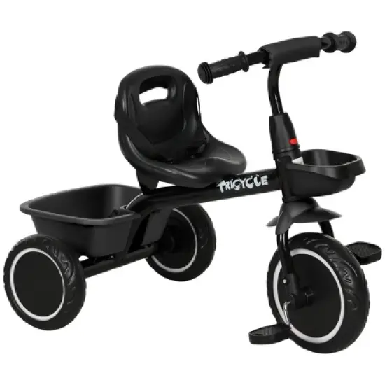 INFURNIC Baby Walkers Adjustable Tricycle for Toddlers with Storage Baskets Safety Features for 2 to 5 Years, Black, 31.5"*19"*24.8" image {5}