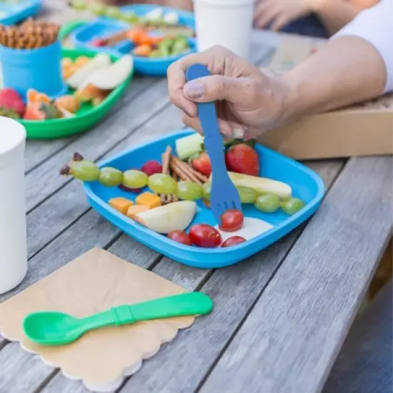 Re-Play 2pc Toddler Utensil Pair - Denim image {2}