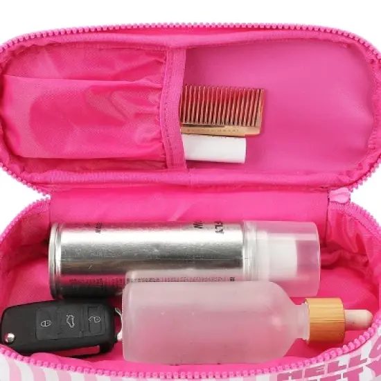 Hello Kitty Big Face Pink Zippered Dome Cosmetic Case image {5}