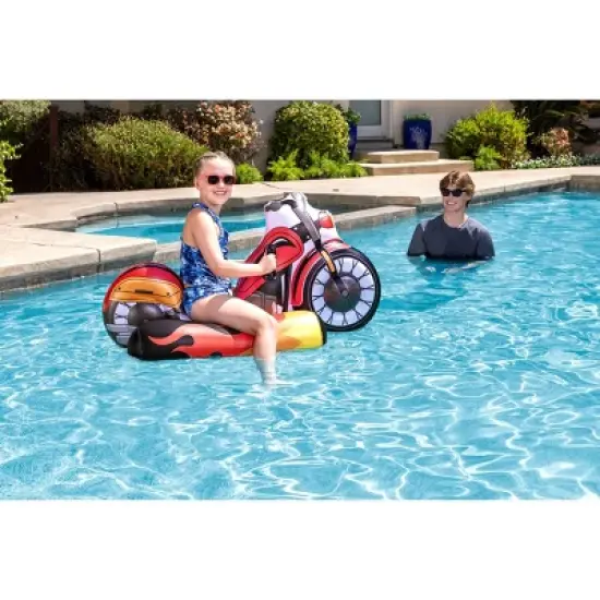 Poolmaster Motorcycle Inflatable Swimming Pool Float image {3}