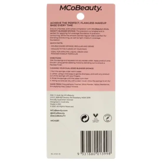 MCoBeauty Dual-Density Blender Sponge - Makeup Sponge Applicator - 1 pc image {3}