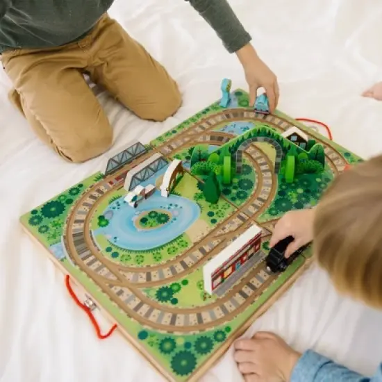 Melissa & Doug Take-Along Railroad 17pc image {8}