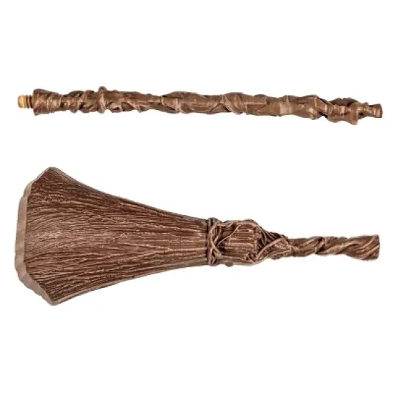 NBCUniversal Wicked the Musical Elphaba Broom Costume Hand Held Prop Brown image {3}