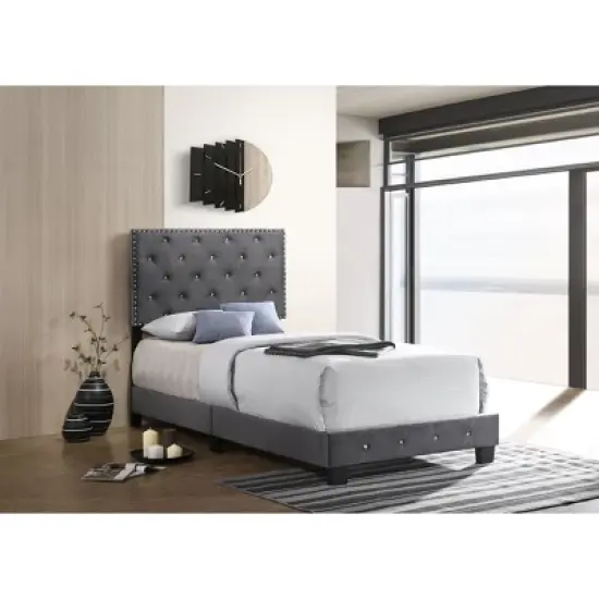 Passion Furniture Suffolk Twin Panel Bed image {5}