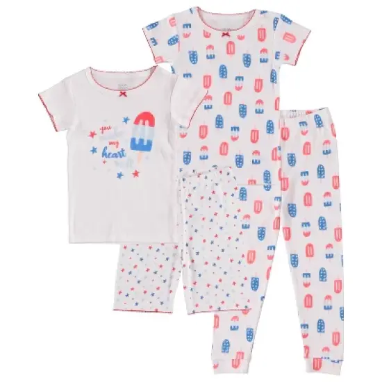 Cutie Pie Baby Girl Toddler and Infant Pajama Sleeper Matching Set image {2}