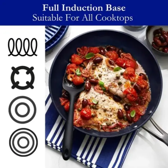 Blu. Cookware 7.8" Induction Frying Pan, Non-Toxic image {5}