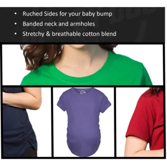 Maternity Can I Get Some Ice Cream In Here Funny Announce Pregnancy T shirt - Crazy Dog Maternity T Shirt For Foodies image {8}