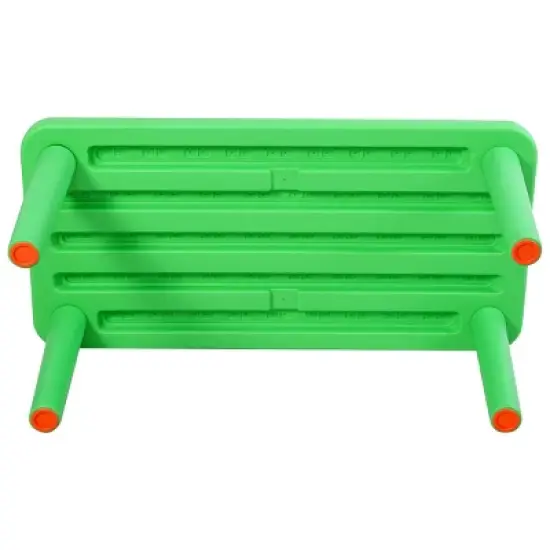 Costway Kids Portable Plastic Table Learn and Play Activity School Home Furniture Green image {5}