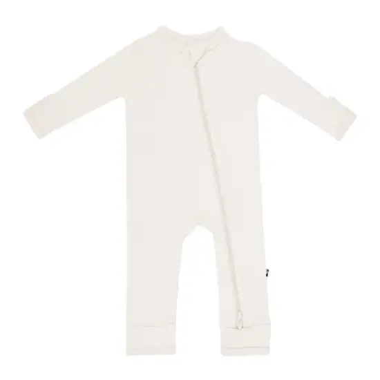 Kyte Baby Zippered Romper in Oat image {1}