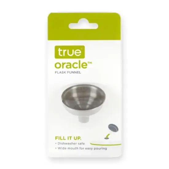 True Oracle Flask Funnel - Stainless Steel Funnel - Small Funnel for Flasks and Bottles - Dishwasher Safe Set of 1 image {5}