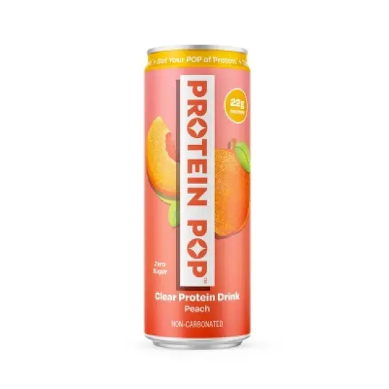Protein Pop Peach Sports Drink - 12 fl oz image {6}