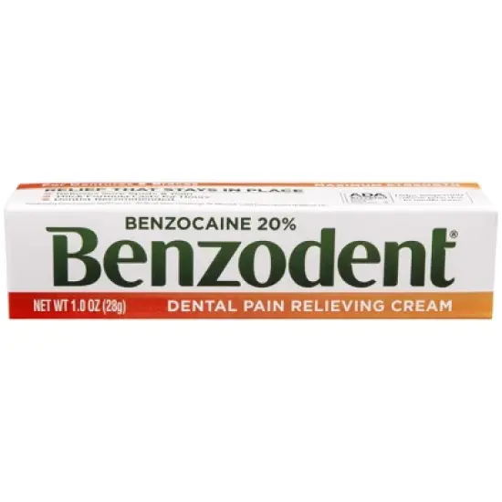 Benzodent Dental Pain Relieving Cream, 1 Oz image {6}