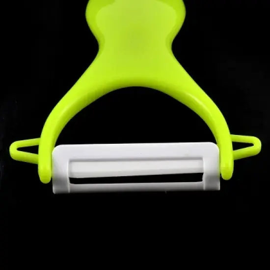 Unique Bargains Ceramic Handle Lightweight Ergonomic Fruit Vegetable Peeler 1 Pc image {1}
