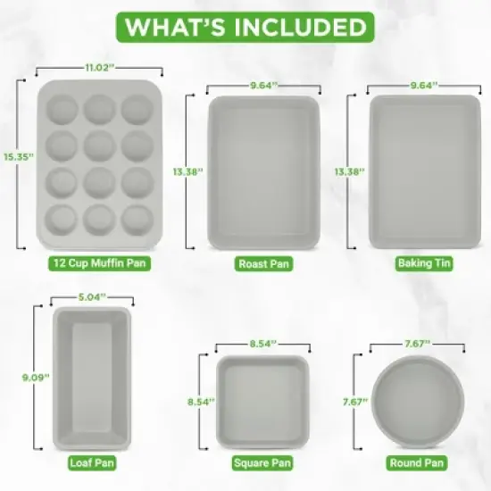 Non-Stick Cookware Set for Easy Cooking with Pots, Pans, Utensils, + Durable White Finish, 20 Pieces image {3}