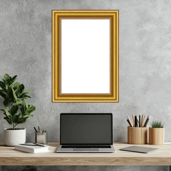 Amanti Art Townhouse Gold Framed Dry Erase Magnetic Board image {6}