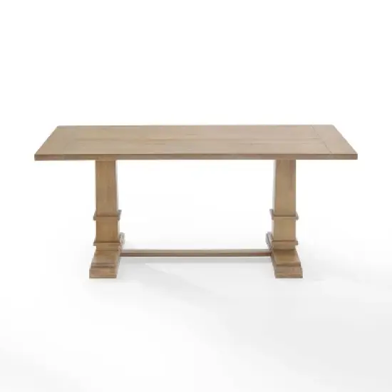Joanna Rectangle Dining Table Rustic Brown - Crosley image {2}