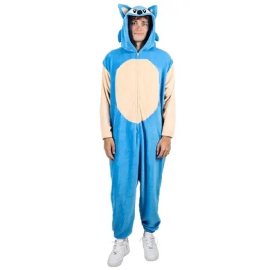 Sonic The Hedgehog Sonic Adult Hooded Kigurumi Union Suit image {8}