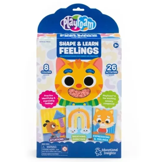 Educational Insights Playfoam Shape & Learn Feelings: Emotional Development Toy with 21 Piece Instruction Manual Set image {1}