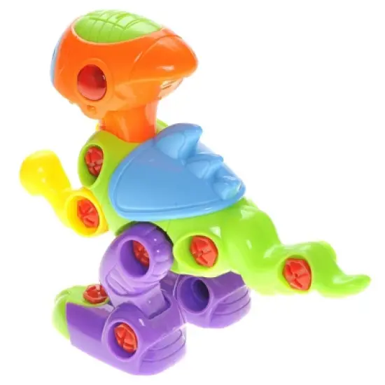 Insten Take Apart T Rex Dinosaur Toy With Lights And Sounds, T-Rex Stem Toys image {4}