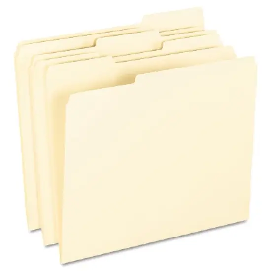 Pendaflex End File Folders 1/3 Cut Top Tab Letter Manila 100/Box 62702 image {2}