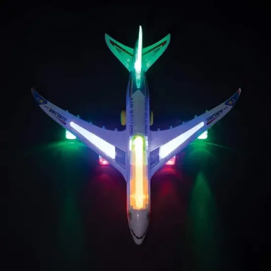 Top Race Air Bus A380 Aeroplane Bump and Go with flashing lights Sound effects image {2}