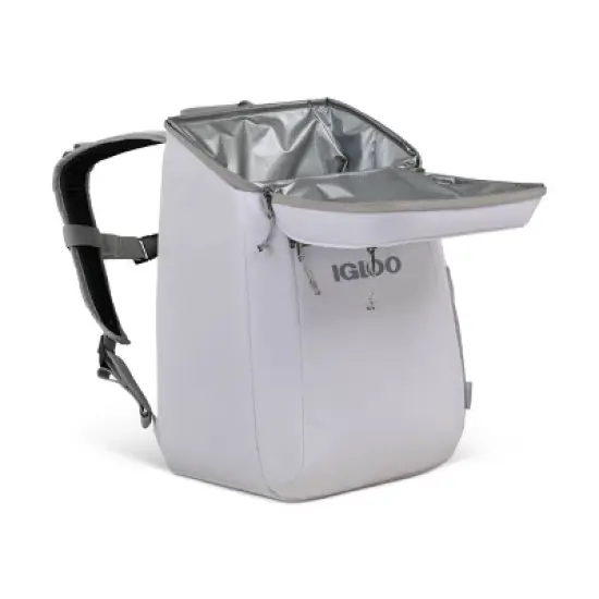 Igloo Marine 20" 9qt Backpack Cooler - White: Odor-Resistant, Outside Storage Pocket image {2}