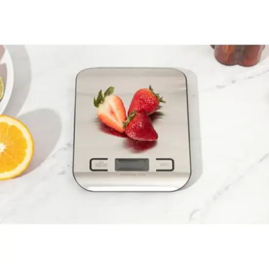 Digital Food Scale &ndash; 11 LB Capacity, Tare Function, Stainless Steel, LCD Display, 2 AAA Batteries Included, Ideal for Cooking, Baking, and Kitchen Use image {7}