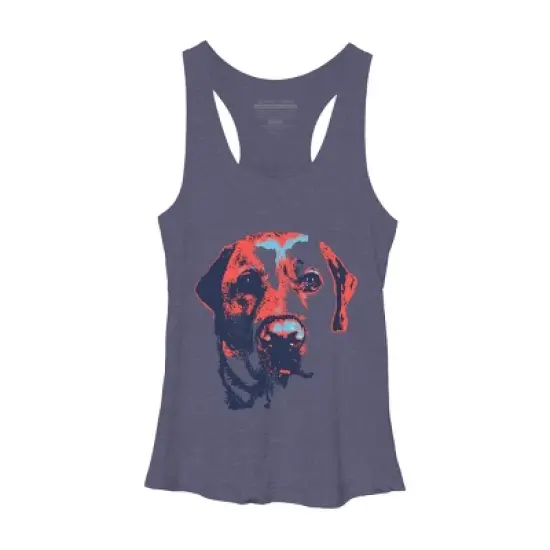 Women's Design By Humans Patriotic Labrador By Rmbuckeye Racerback Tank Top image {3}