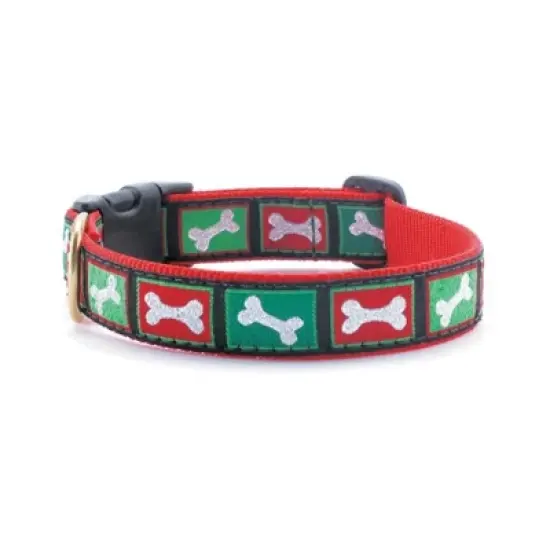 Up Country Christmas Bones Style Dog Collar, Large image {2}