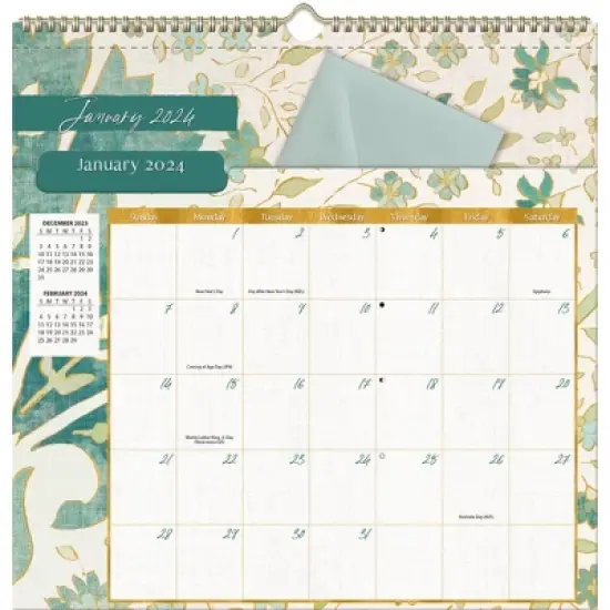 Lang 2024 Wall Calendar 12"x12" Patina Vie image {1}