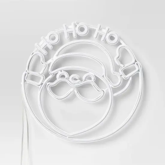 LED Animated Christmas Neon Santa Hangable Sign White/Red/Green - Wondershop&trade; image {2}