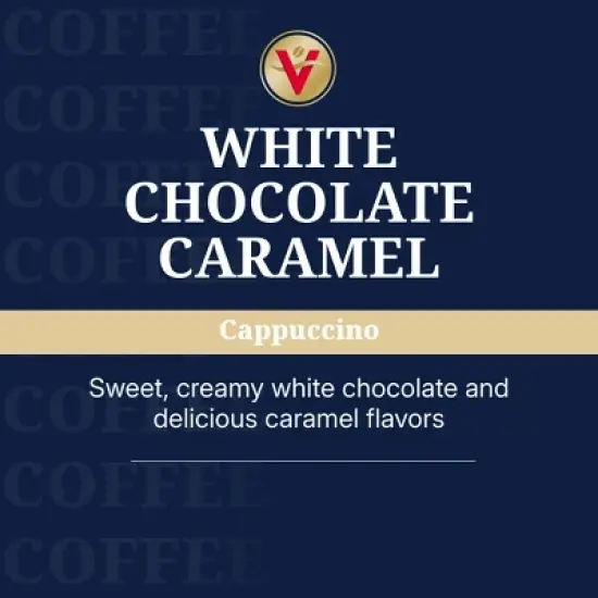 Victor Allen's Coffee White Chocolate Caramel Flavored Cappuccino, 72 Count, Single Serve Cups for Keurig K-Cup Brewers image {1}
