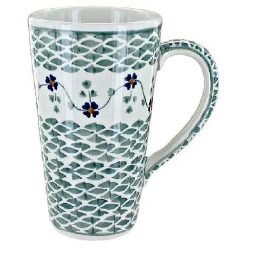 Blue Rose Polish Pottery K083 Manufaktura Large Coffee Mug image {20}