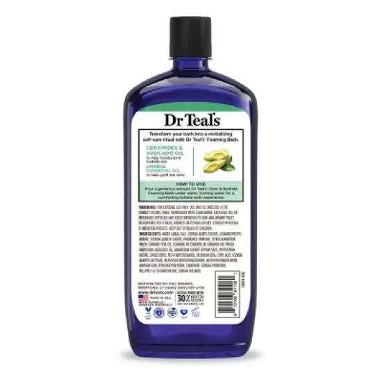 Dr Teal's Glow & Hydrate Essential Oils Foaming Bath Soak - 34oz image {6}