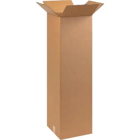 Box Partners Tall Corrugated Boxes 10" x 10" x 30" Kraft 25/Bundle 101030 image {4}
