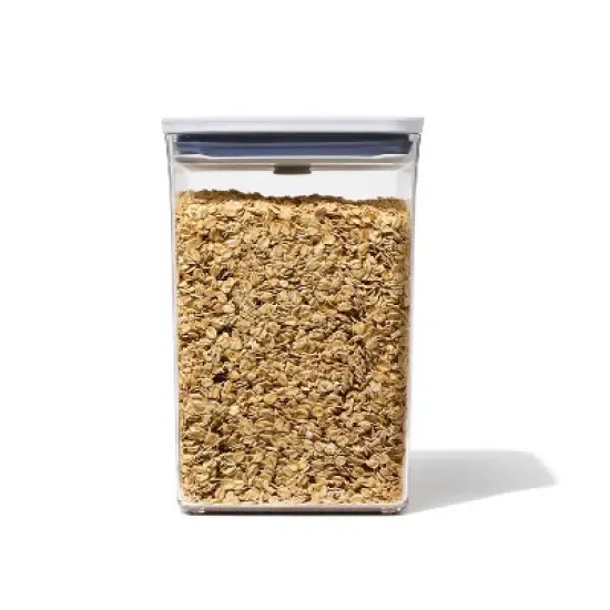 OXO POP 4.4qt Plastic Big Square Airtight Food Storage Container Clear image {5}