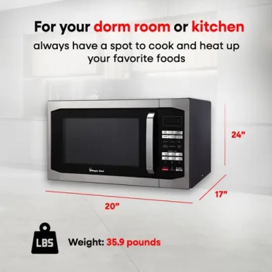 Magic Chef 1100 Watt Microwave with Digital Touch Controls and Display image {2}