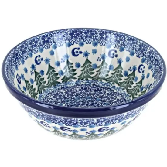 Blue Rose Polish Pottery Ceramika Artystyczna Cereal Bowl image {8}