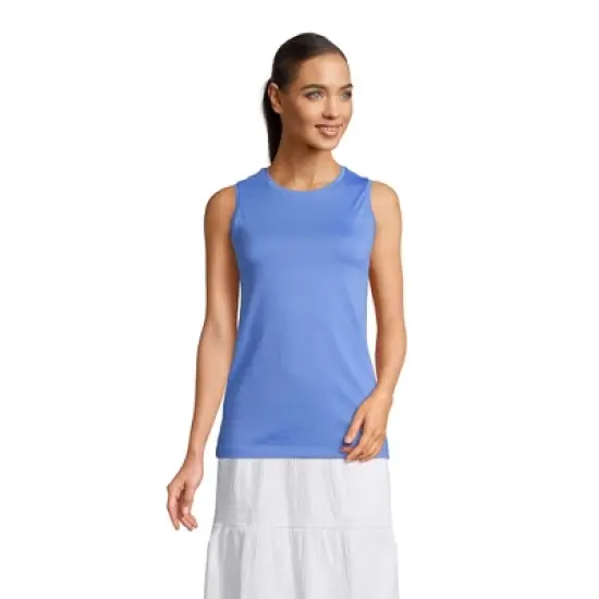 Lands' End Women's Supima Cotton Crew Neck Tank Top image {9}