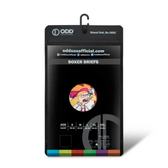 Odd Sox, Funny Men's Boxer Briefs Underwear, Nickelodeon Cartoons Novelty Print image {4}