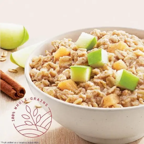 Quaker Fiber Boost Apples & Cinnamon Flavored Instant Oatmeal - 12.6oz/8ct image {5}